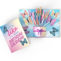 Lovepop Greeting Cards|Birthday|Act Like It's Your Birthday Butterflies Pop-Up Card