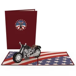 Lovepop Greeting Cards|Just Because|American Motorcycle Pop-Up Card