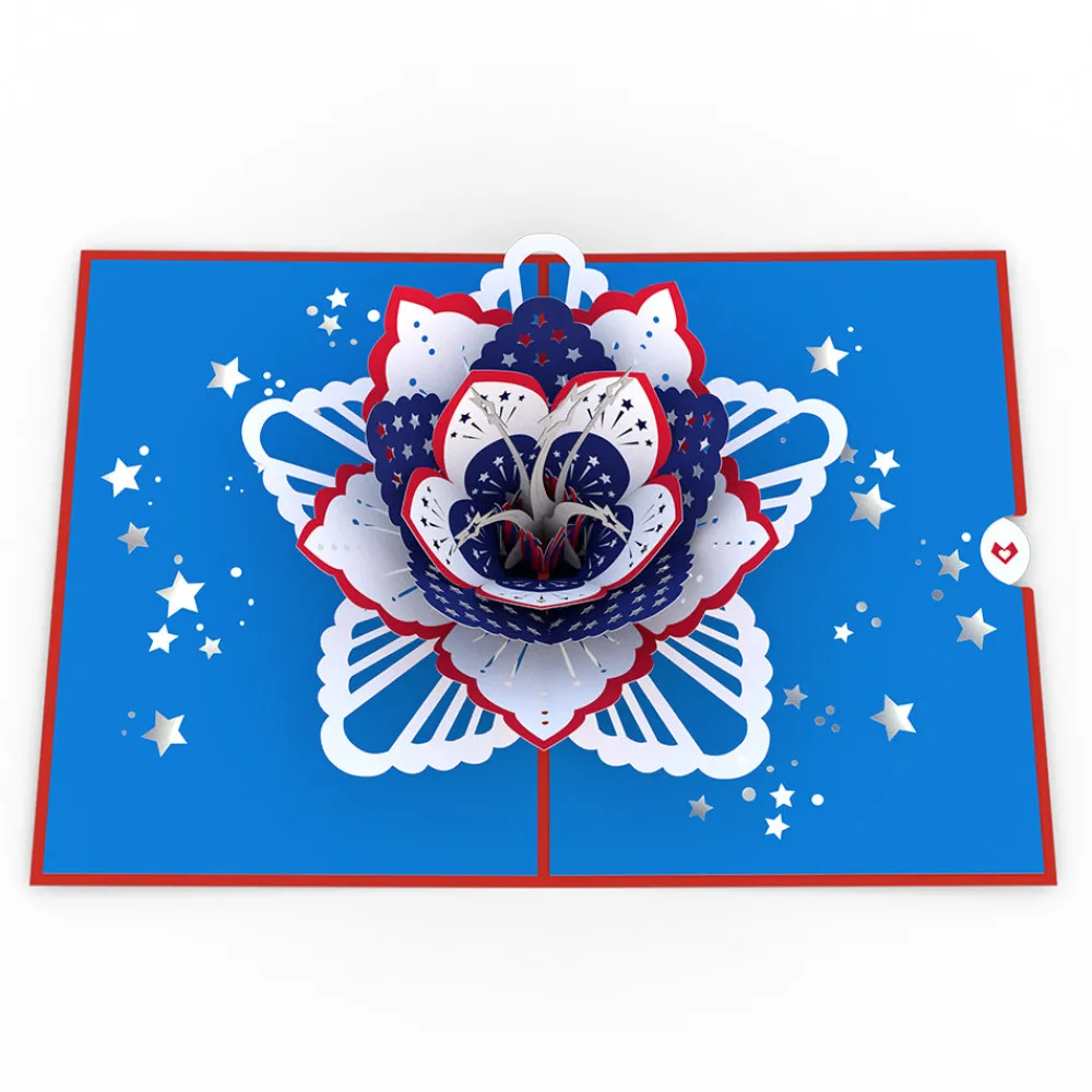 Lovepop Greeting Cards|Just Because|Americana Bloom Pop-Up Card
