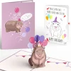 Lovepop Birthday|Baby Pygmy Birthday with Magic Hippo Pop-Up Card and Sentiment Set