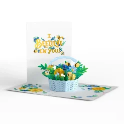Lovepop Greeting Cards|Just Because|Beelieve Bee-utiful Flower Patch Pop-Up Card