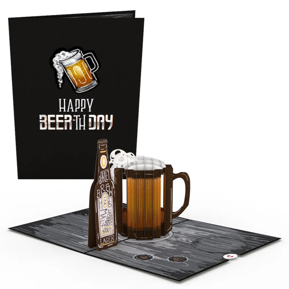 Lovepop Greeting Cards|Birthday|Beer-th Day Pop-Up Card