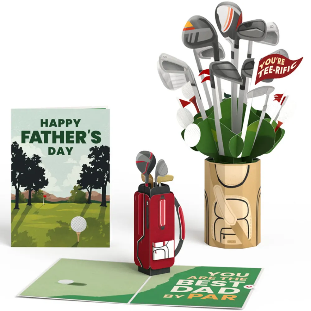 Lovepop Card & Gift Bundles|Father'S Day 6/15|Best Dad by Par Father's Day Pop-Up Card & Bouquet Bundle