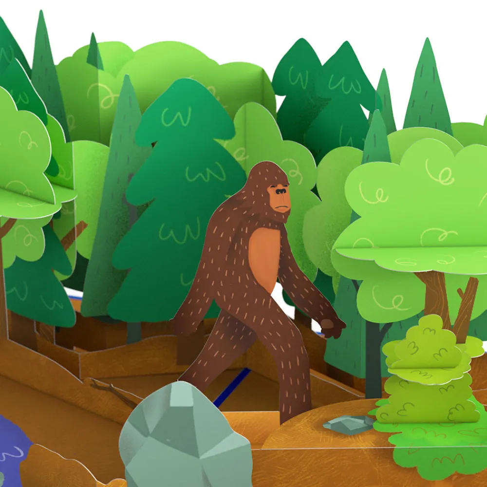 Lovepop Birthday|Him|Bigfoot Legendary Birthday Pop-Up Card and Sentiment Set