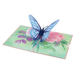 Lovepop Greeting Cards|Birthday|Birthday Blue Morpho Butterfly Pop-Up Card