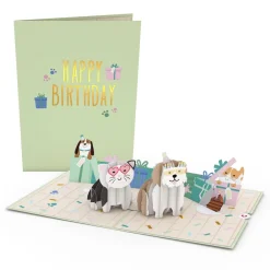Lovepop Greeting Cards|Birthday|Birthday Cats and Dogs Pop-Up Card