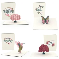 Lovepop Notecards|Birthday|Birthday Garden Notecards (Assorted 4-Pack)