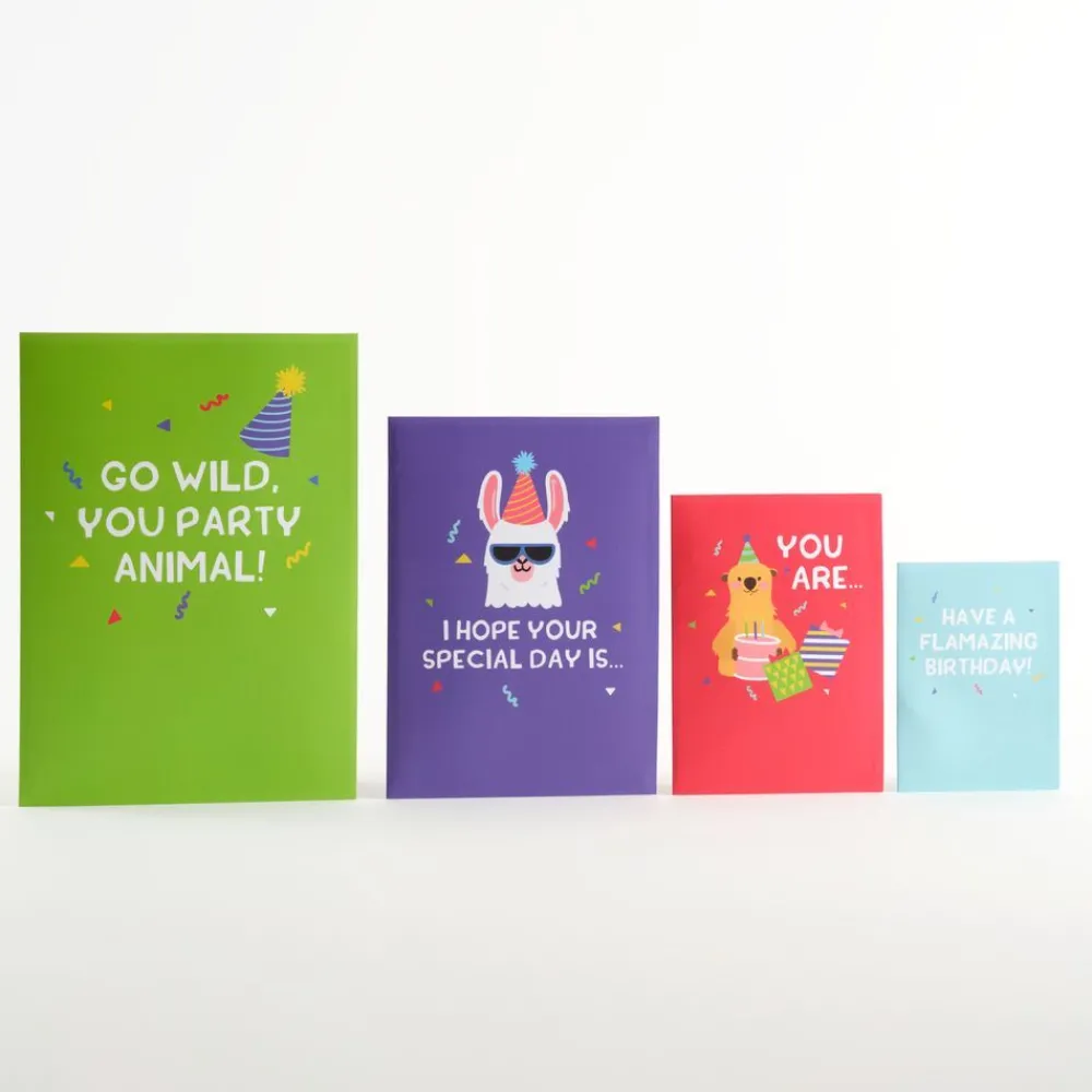 Lovepop Birthday|Birthday Party Animals 4-in-1 Nesting Card