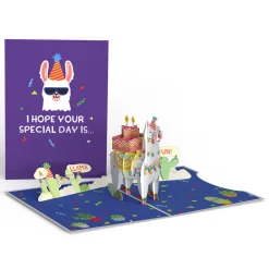 Lovepop Birthday|Birthday Party Animals 4-in-1 Nesting Card