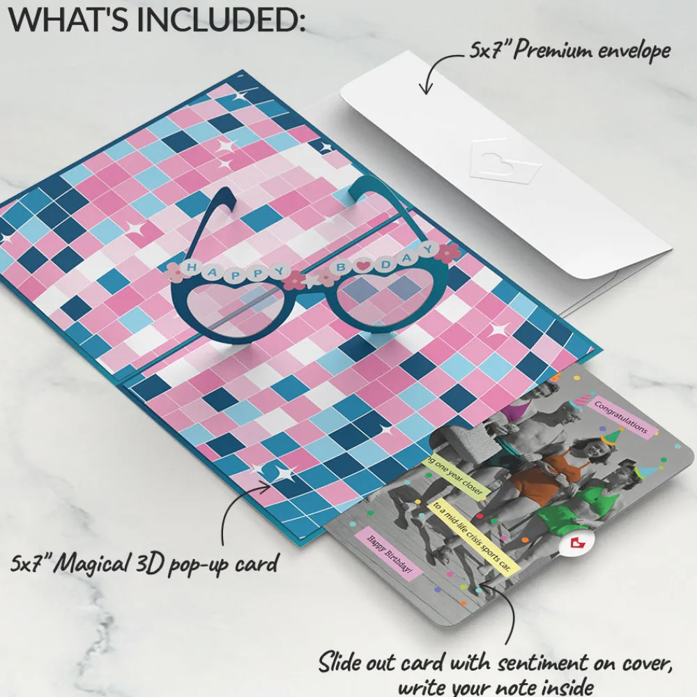 Lovepop Birthday|Birthday Style Pop-Up Card and Sentiment Set for Any Woman