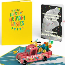 Lovepop Birthday|Birthday Truck with The Thinker Pop-Up Card and Sentiment Set