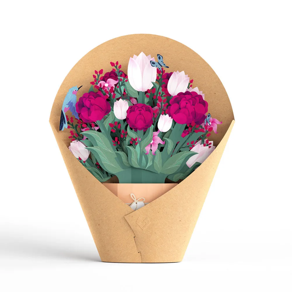 Lovepop Pop-Up Bouquets|Card & Gift Bundles|Blessing to Have a Mom Like You Hummingbird Suncatcher Card & Bouquet Bundle