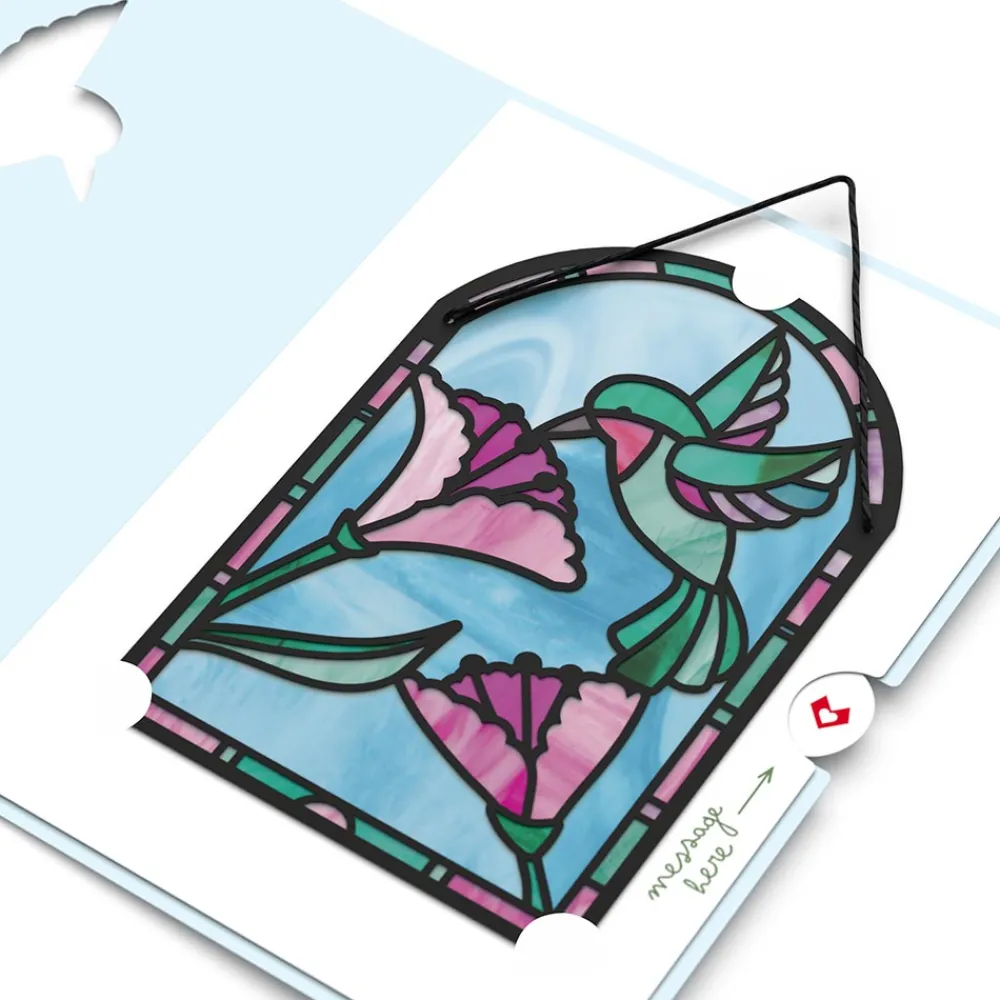 Lovepop Pop-Up Bouquets|Card & Gift Bundles|Blessing to Have a Mom Like You Hummingbird Suncatcher Card & Bouquet Bundle