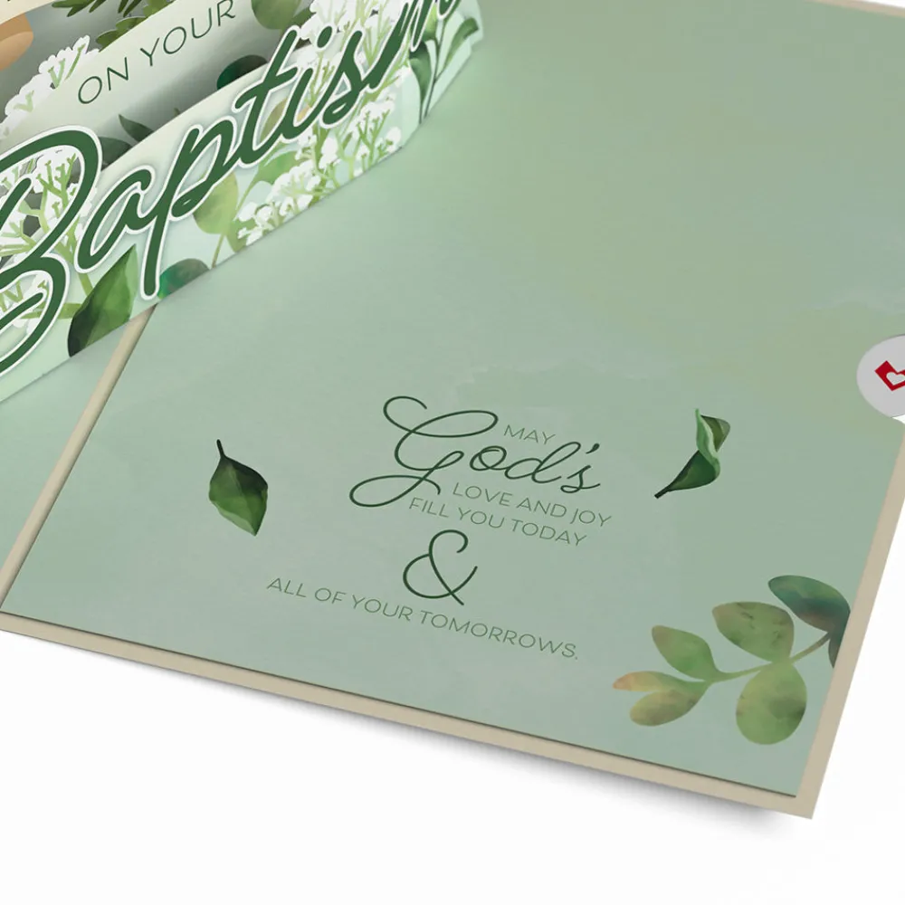 Lovepop Baby|Religious|Blessings on Your Baptism Pop-Up Card