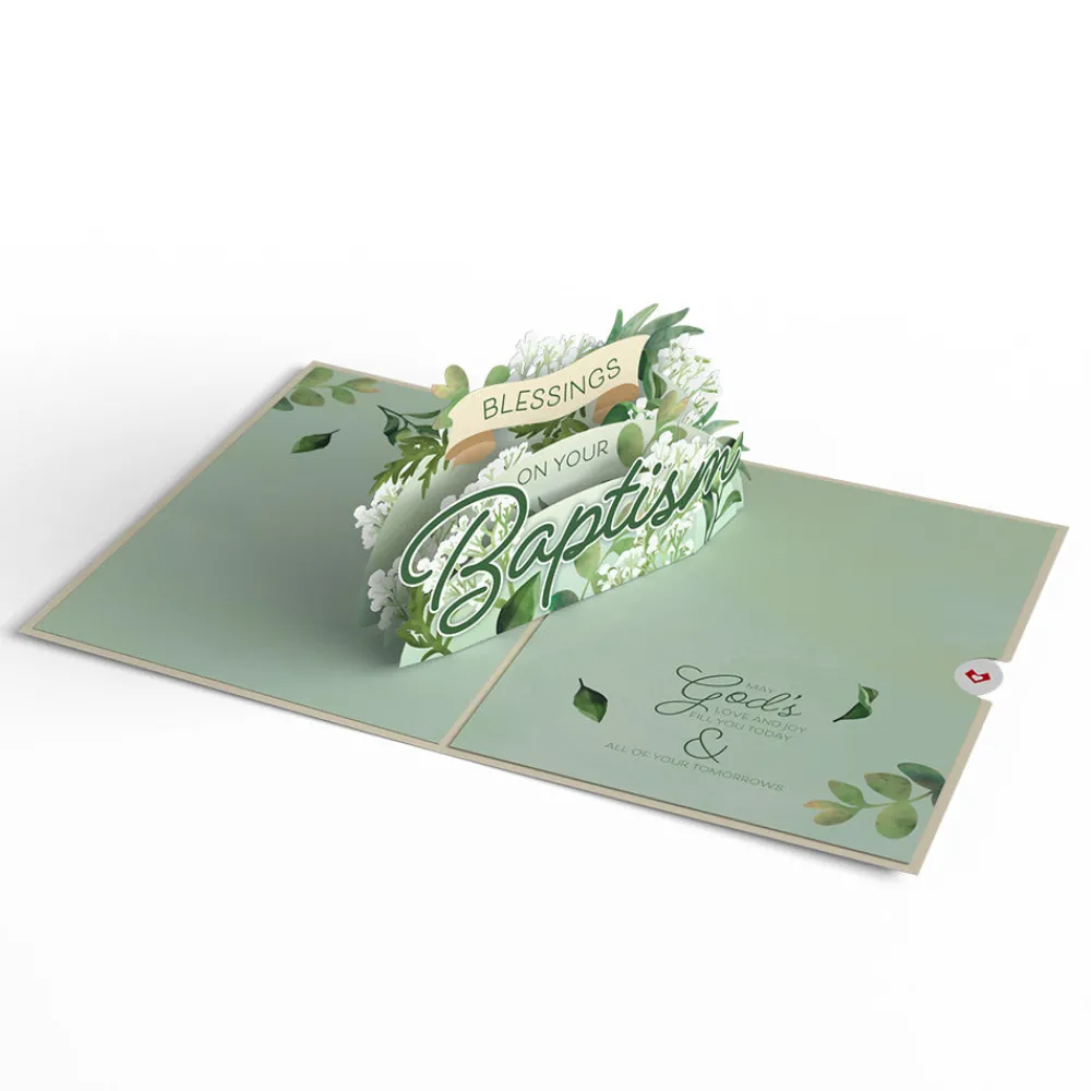 Lovepop Baby|Religious|Blessings on Your Baptism Pop-Up Card