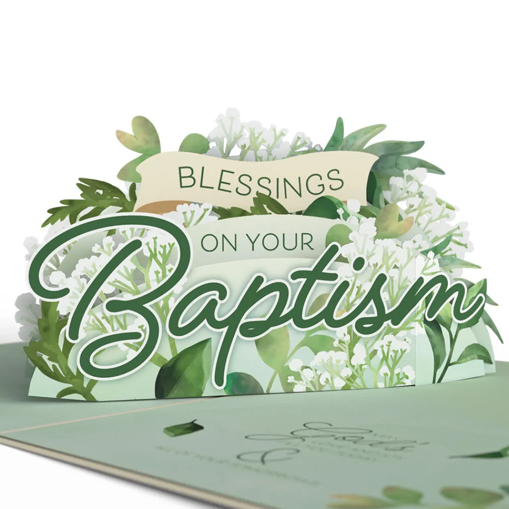 Lovepop Baby|Religious|Blessings on Your Baptism Pop-Up Card