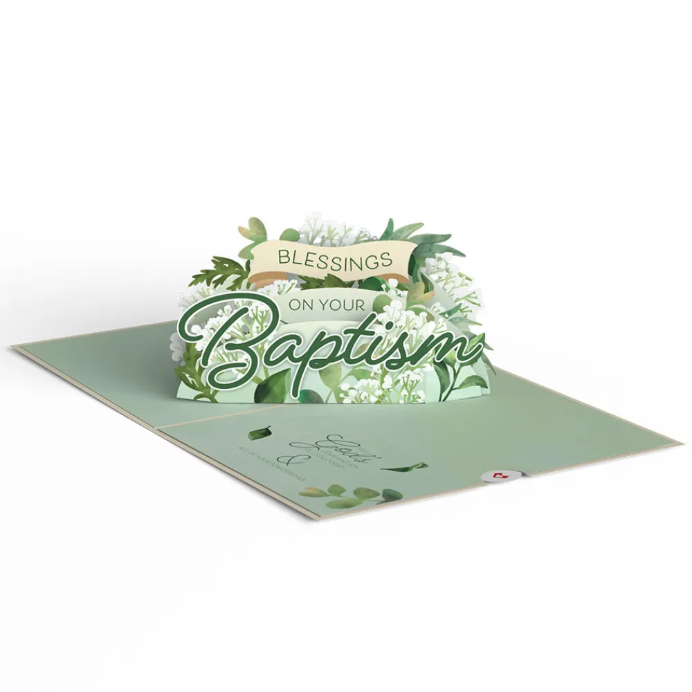 Lovepop Baby|Religious|Blessings on Your Baptism Pop-Up Card