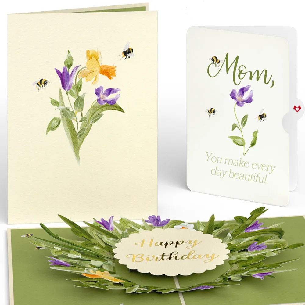 Lovepop Birthday|Mom|Bloom Birthday Pop-Up Card and Sentiment Set for Mom
