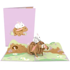 Lovepop Greeting Cards|Baby|Bunny Family Pop-Up Card