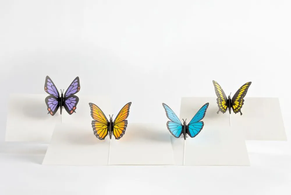 Lovepop Notecards|Get Well|Butterfly Notecards (Assorted 4-Pack)