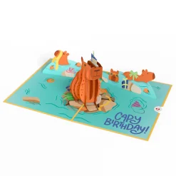Lovepop Greeting Cards|Birthday|Capybara Birthday Pop-Up Card