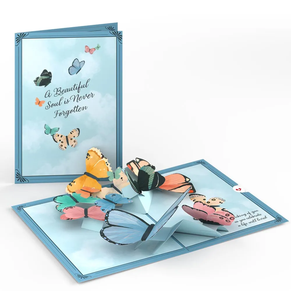 Lovepop Greeting Cards|Sympathy|Celebration of Life Sympathy Butterflies Pop-Up Card