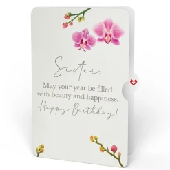Lovepop Birthday|Cherry Blossom Birthday Bouquet and Sentiment Set for Sister