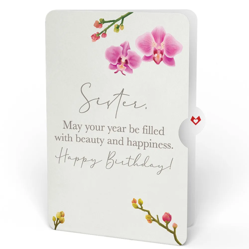Lovepop Birthday|Cherry Blossom Birthday Bouquet and Sentiment Set for Sister