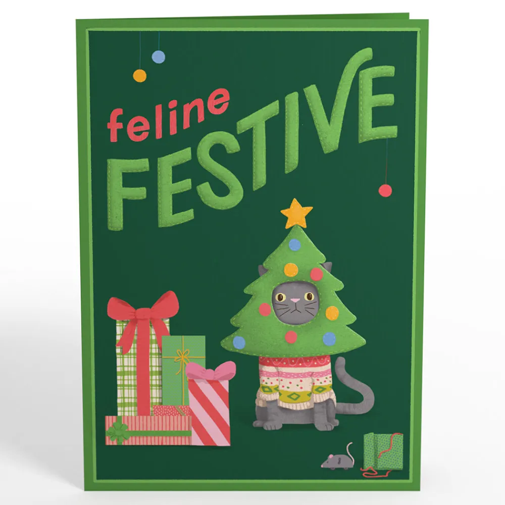 Lovepop Greeting Cards|Christmas 12/25|Christmas Cat Stockings Pop-Up Card