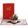 Lovepop Greeting Cards|Christmas 12/25|Christmas Flower Basket Pop-Up Card