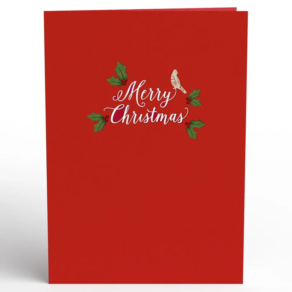 Lovepop Greeting Cards|Christmas 12/25|Christmas Flower Basket Pop-Up Card