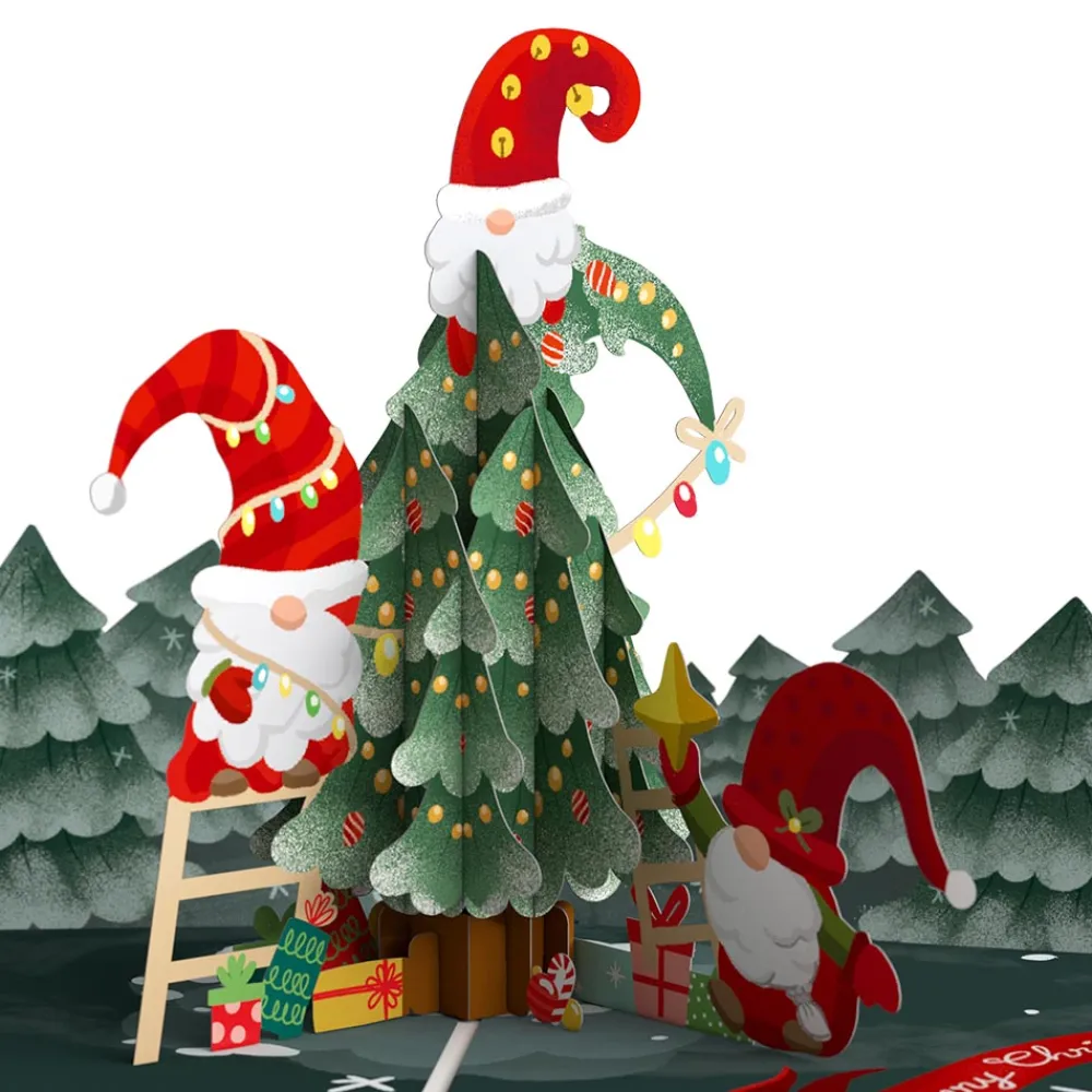 Lovepop Greeting Cards|Christmas 12/25|Christmas Gnomes Pop-Up Card