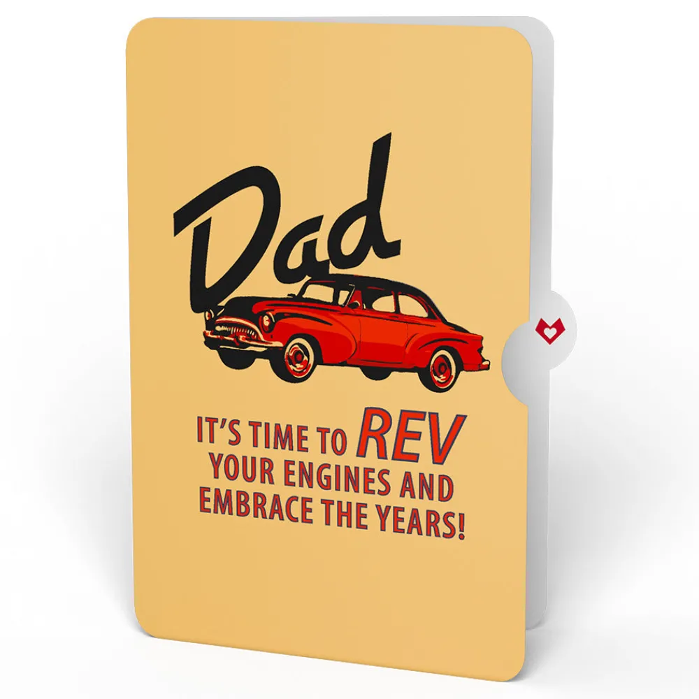 Lovepop Birthday|Dad|Classic Car Birthday Pop-Up Card and Sentiment Set for Dad