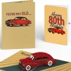 Lovepop Birthday|Classic Car 80th Birthday Pop-Up Card and Sentiment Set