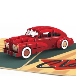 Lovepop Birthday|Classic Car 70th Birthday Pop-Up Card and Sentiment Set