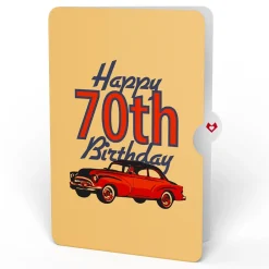 Lovepop Birthday|Classic Car 70th Birthday Pop-Up Card and Sentiment Set