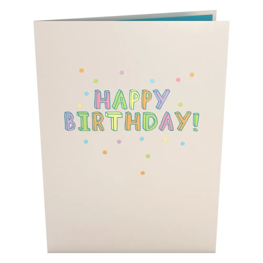 Lovepop Birthday|Kids|Confetti Birthday Cake Slice Pop-Up Card