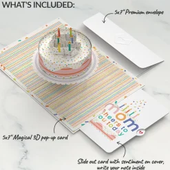 Lovepop Birthday|Mom|Confetti Cake Birthday Pop-Up Card and Sentiment Set for Mom