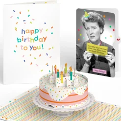 Lovepop Birthday|Confetti Cake Birthday Pop-Up Card and Aging Like a Fine Cheese Sentiment Set