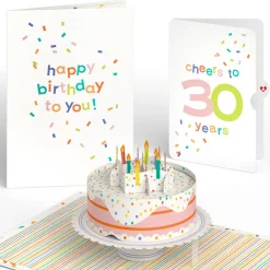 Lovepop Birthday|Confetti Cake 30th Birthday Pop-Up Card and Sentiment Set