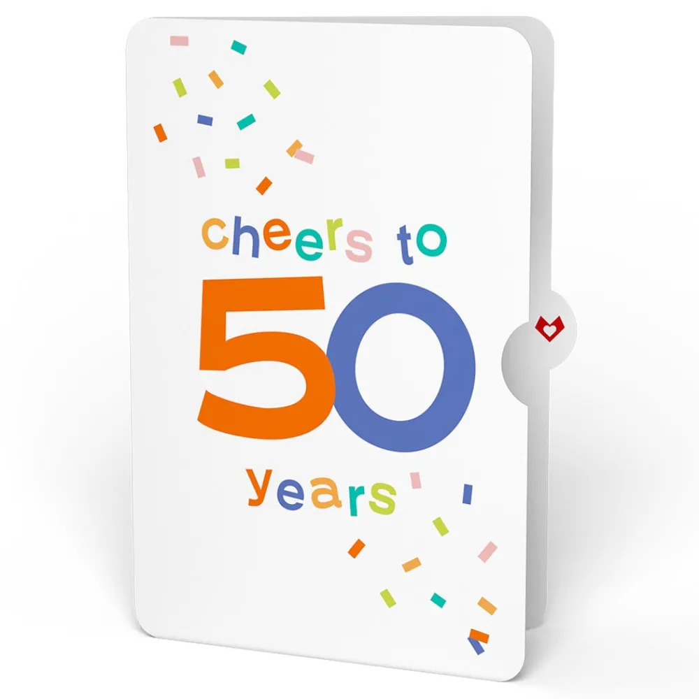 Lovepop Birthday|Confetti Cake 50th Birthday Pop-Up Card and Sentiment Set