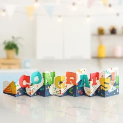 Lovepop Decor|Congratulations|Congrats Loooooong Card™ (Expands to 2 feet)