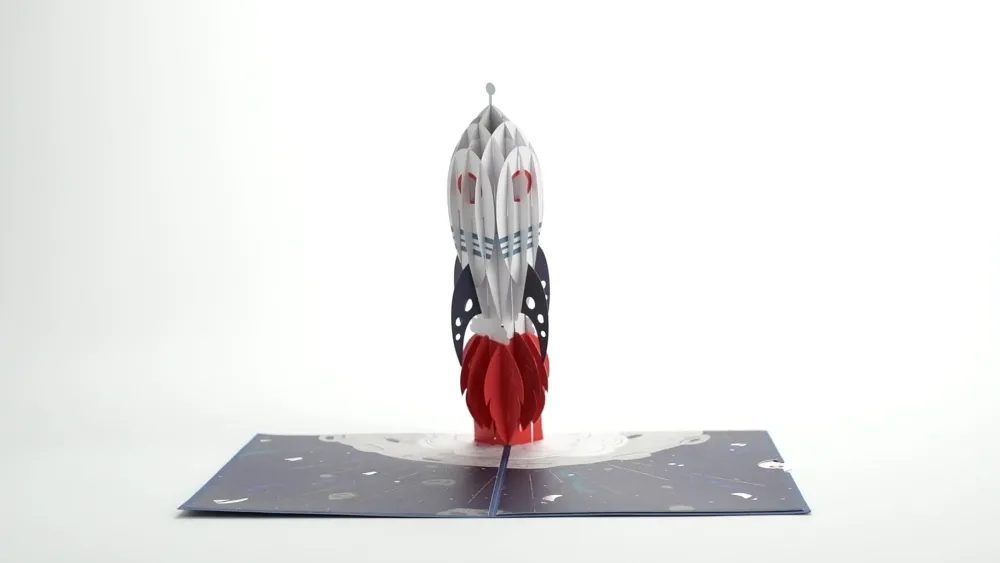 Lovepop Congratulations|Graduation|Congrats Rocketship Pop-Up Card