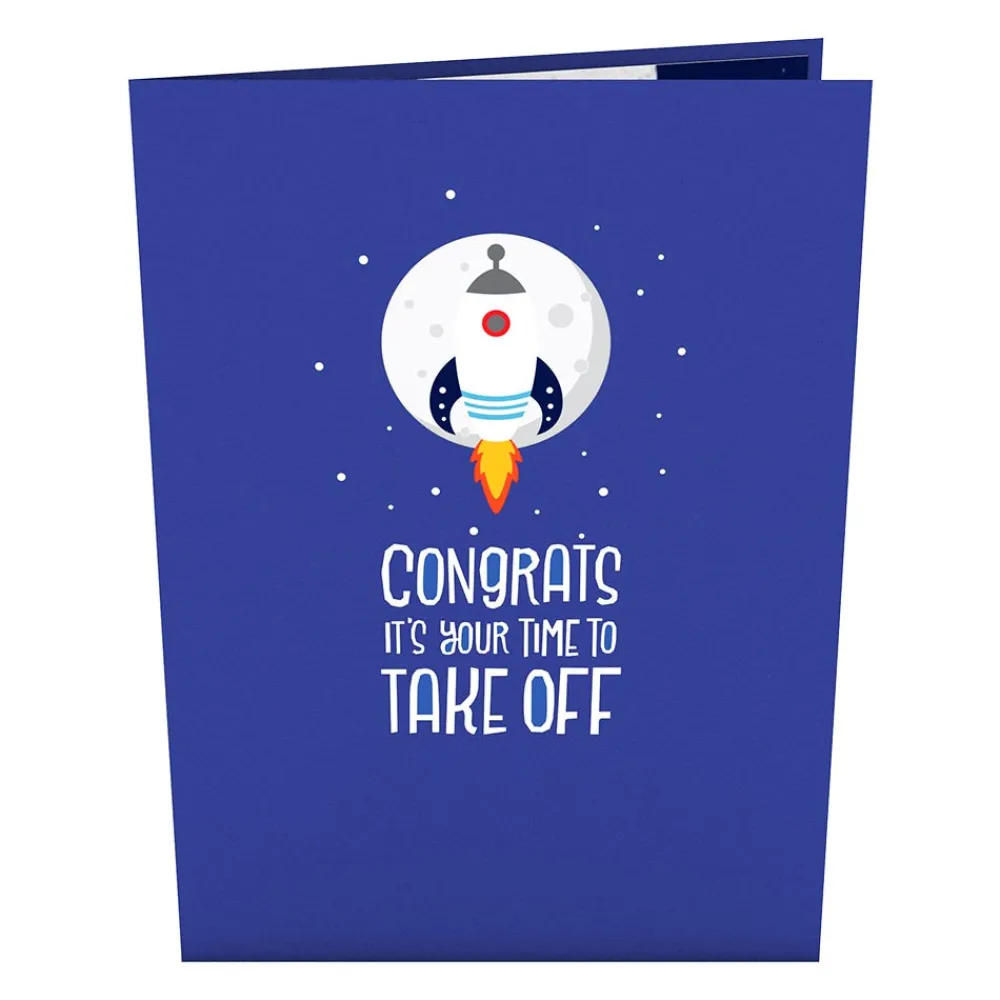 Lovepop Congratulations|Graduation|Congrats Rocketship Pop-Up Card