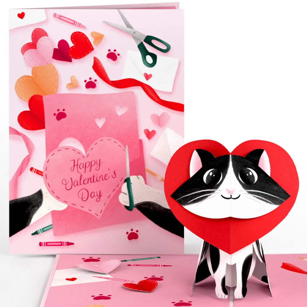 Lovepop Greeting Cards|Valentine'S Day 2/14|Crafty Cat Valentine’s Day Surprise Pop-Up Card