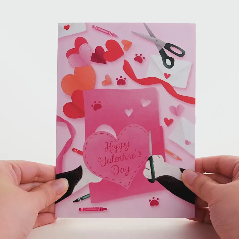 Lovepop Greeting Cards|Valentine'S Day 2/14|Crafty Cat Valentine’s Day Surprise Pop-Up Card