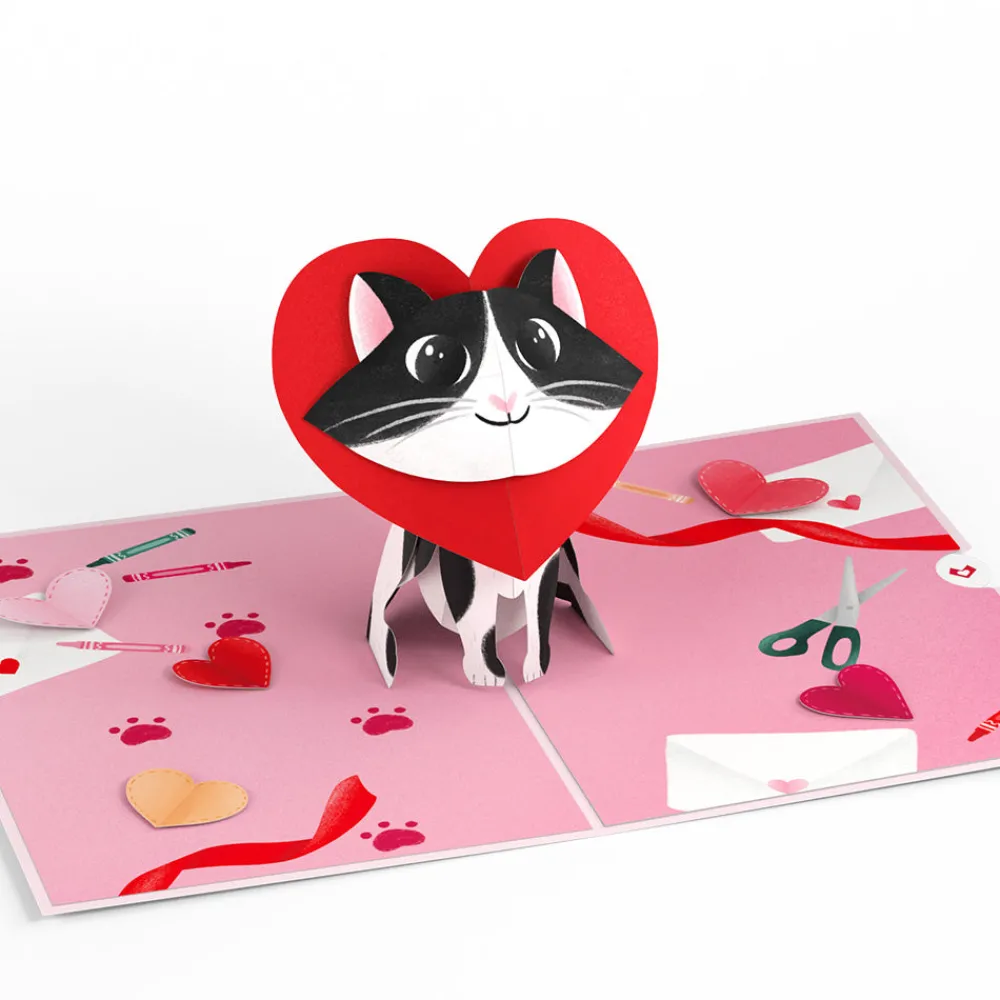 Lovepop Greeting Cards|Valentine'S Day 2/14|Crafty Cat Valentine’s Day Surprise Pop-Up Card
