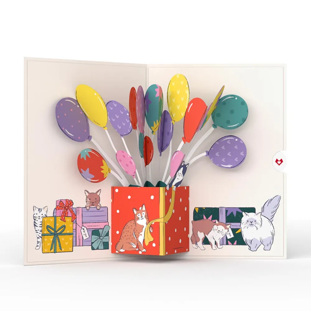 Lovepop Birthday|Curious Cats Birthday Pop-Up Card