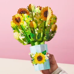 Lovepop Pop-Up Bouquets|Card & Gift Bundles|Daisy Greetings Plushpop Card and Bouquet Bundle