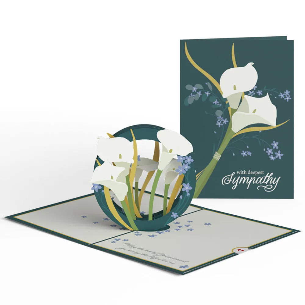 Lovepop Pop-Up Bouquets|Card & Gift Bundles|Deepest Sympathy Pop-Up Card & Bouquet Bundle